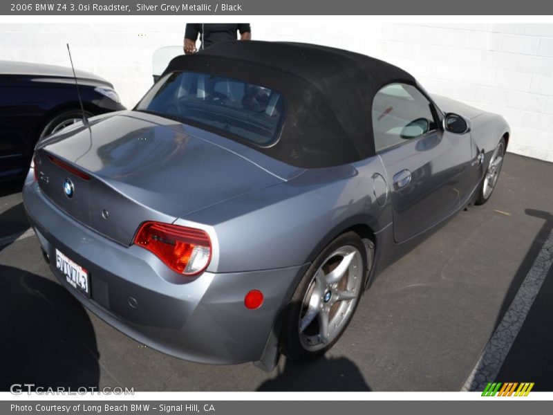Silver Grey Metallic / Black 2006 BMW Z4 3.0si Roadster