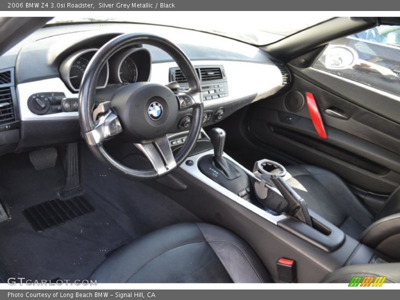 Silver Grey Metallic / Black 2006 BMW Z4 3.0si Roadster