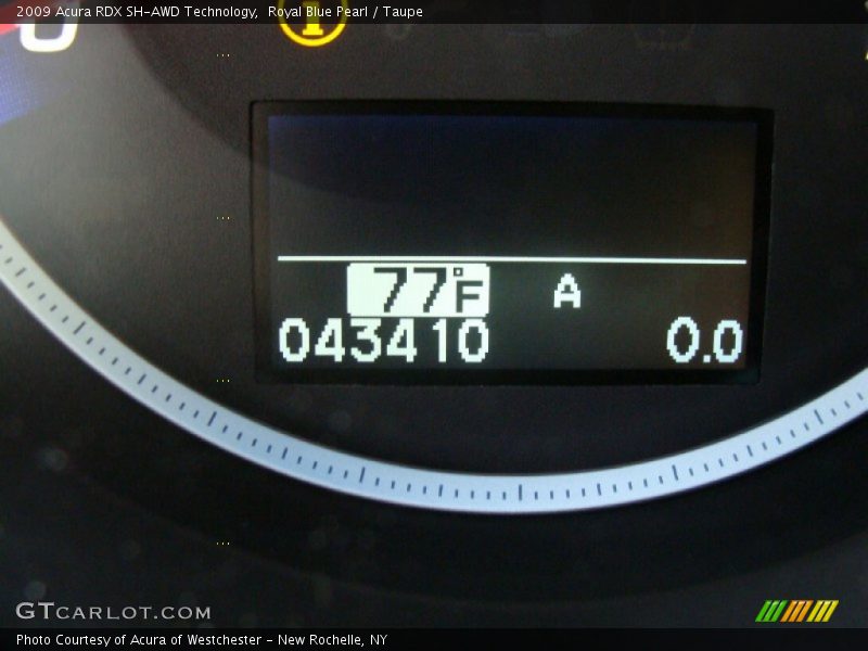 Royal Blue Pearl / Taupe 2009 Acura RDX SH-AWD Technology