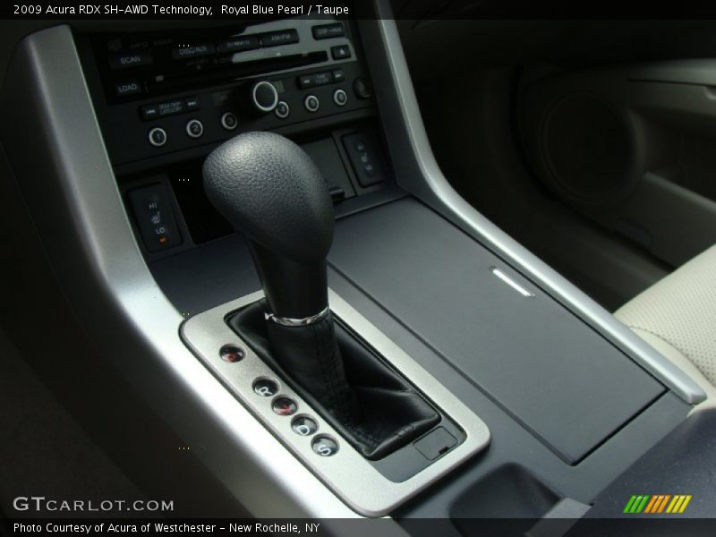 Royal Blue Pearl / Taupe 2009 Acura RDX SH-AWD Technology
