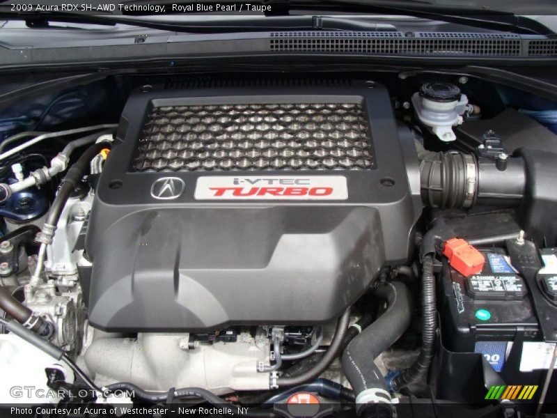 Royal Blue Pearl / Taupe 2009 Acura RDX SH-AWD Technology