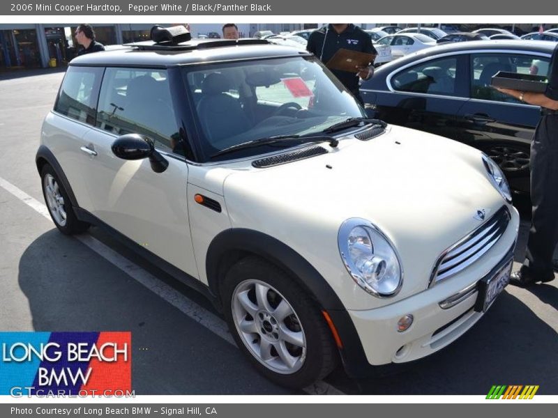 Pepper White / Black/Panther Black 2006 Mini Cooper Hardtop