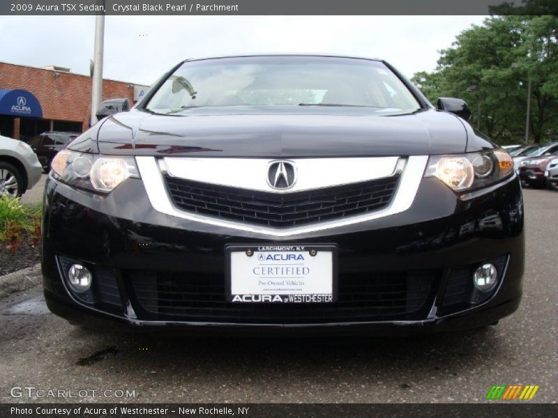 Crystal Black Pearl / Parchment 2009 Acura TSX Sedan