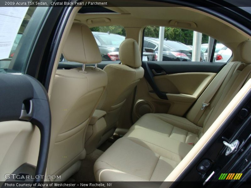 Crystal Black Pearl / Parchment 2009 Acura TSX Sedan