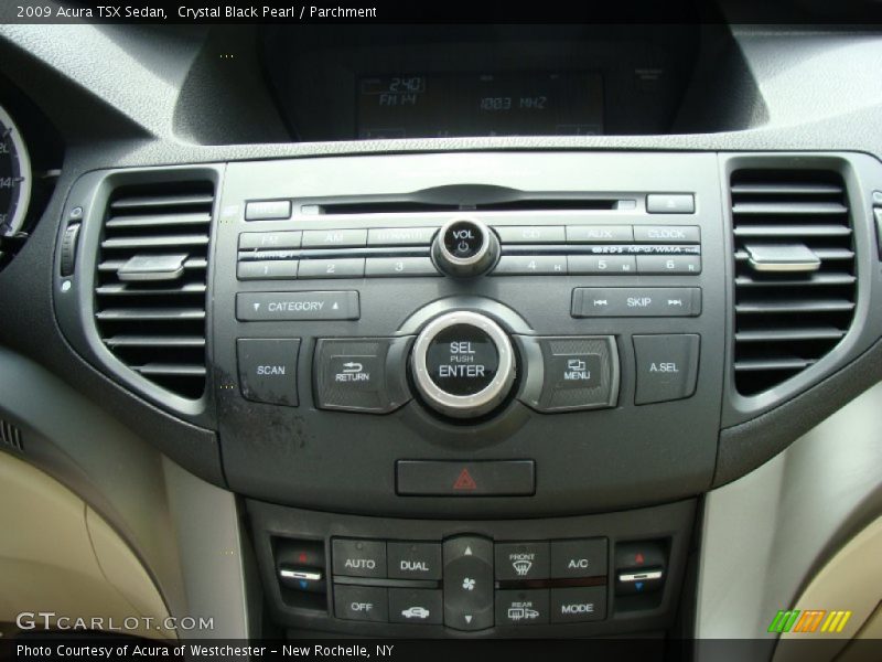 Crystal Black Pearl / Parchment 2009 Acura TSX Sedan