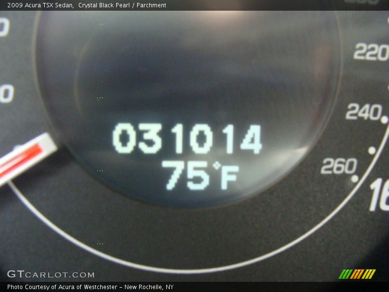 Crystal Black Pearl / Parchment 2009 Acura TSX Sedan