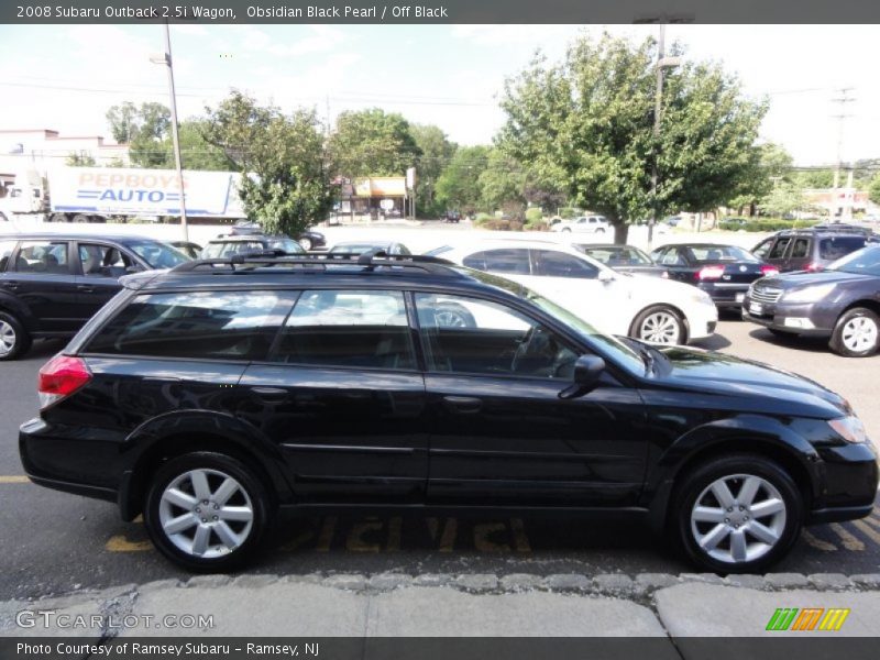 Obsidian Black Pearl / Off Black 2008 Subaru Outback 2.5i Wagon