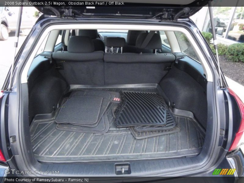 Obsidian Black Pearl / Off Black 2008 Subaru Outback 2.5i Wagon