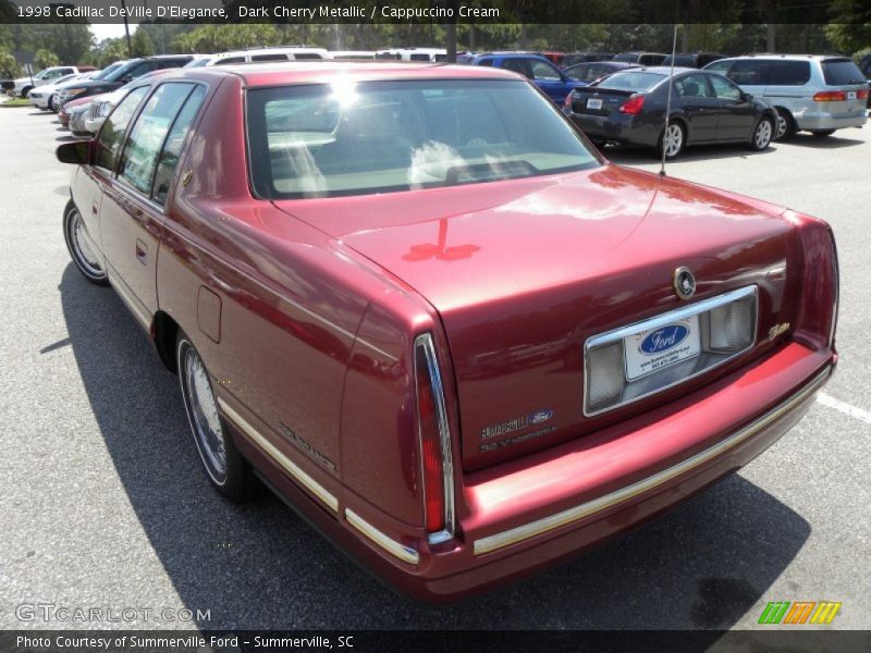 Dark Cherry Metallic / Cappuccino Cream 1998 Cadillac DeVille D'Elegance