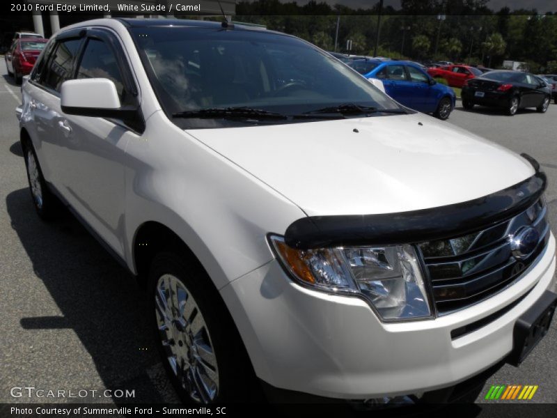 White Suede / Camel 2010 Ford Edge Limited
