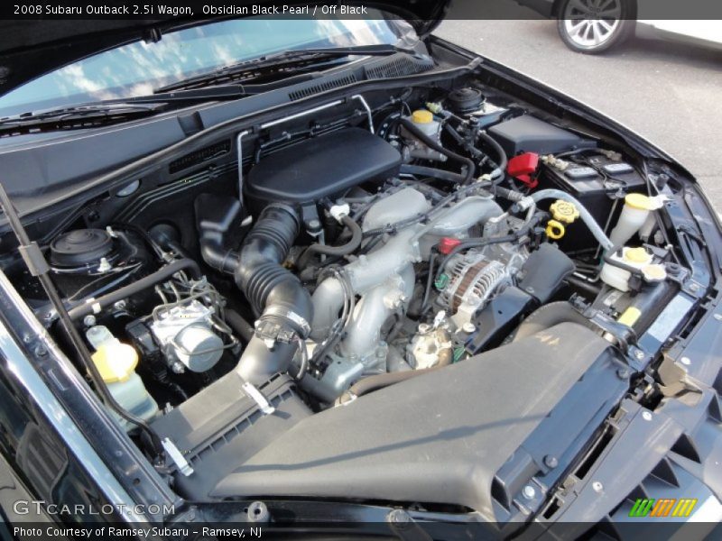 Obsidian Black Pearl / Off Black 2008 Subaru Outback 2.5i Wagon