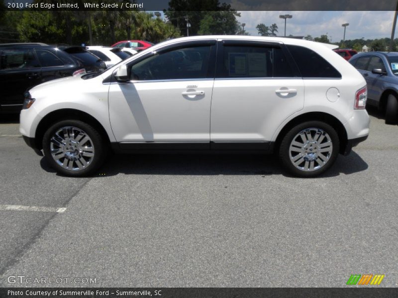 White Suede / Camel 2010 Ford Edge Limited