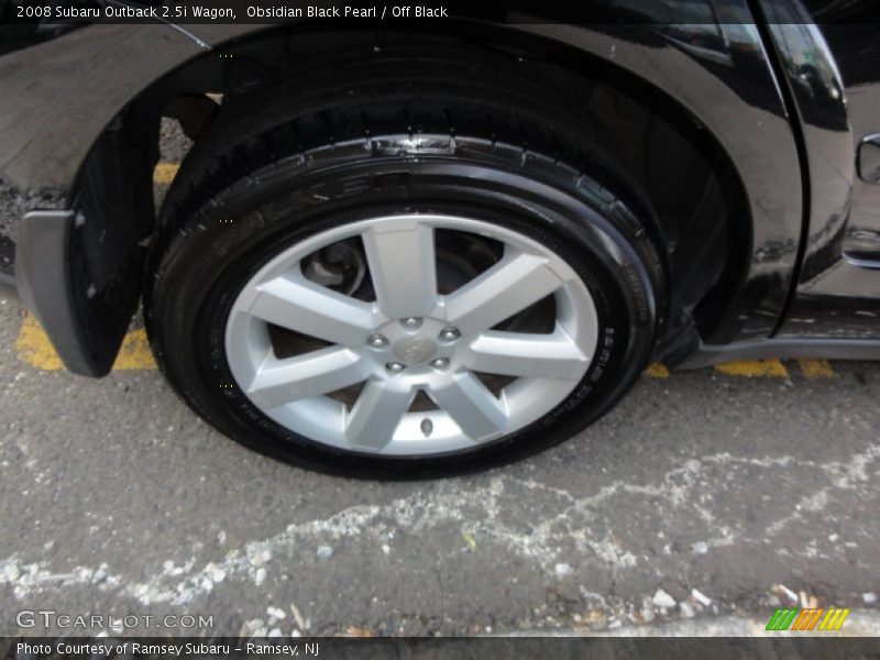 Obsidian Black Pearl / Off Black 2008 Subaru Outback 2.5i Wagon