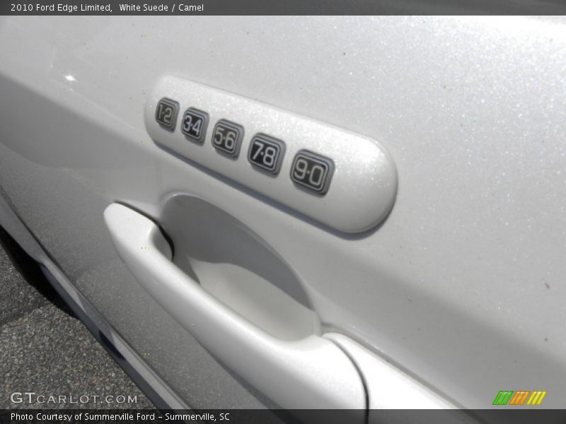 White Suede / Camel 2010 Ford Edge Limited