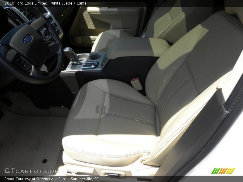 White Suede / Camel 2010 Ford Edge Limited