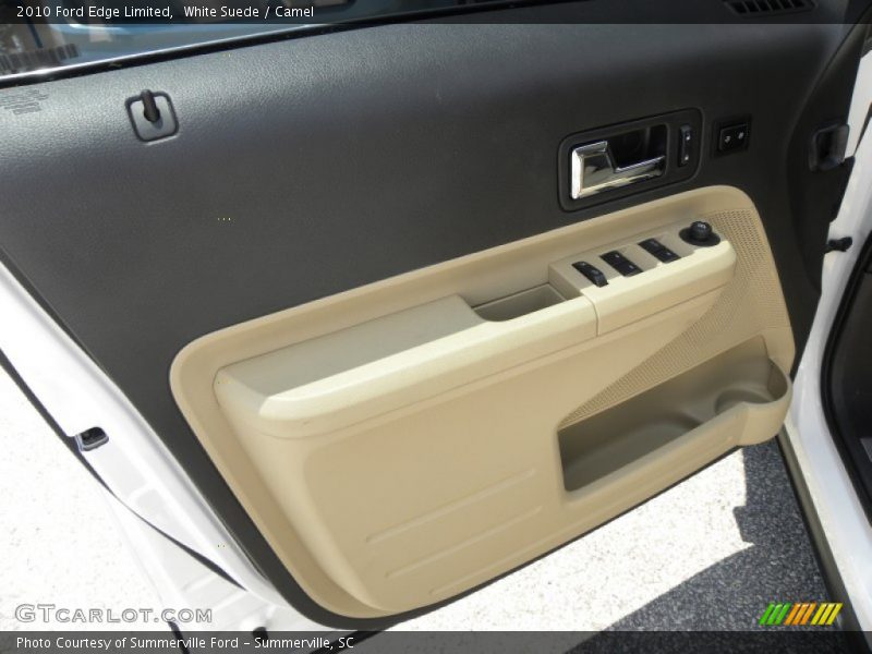 White Suede / Camel 2010 Ford Edge Limited