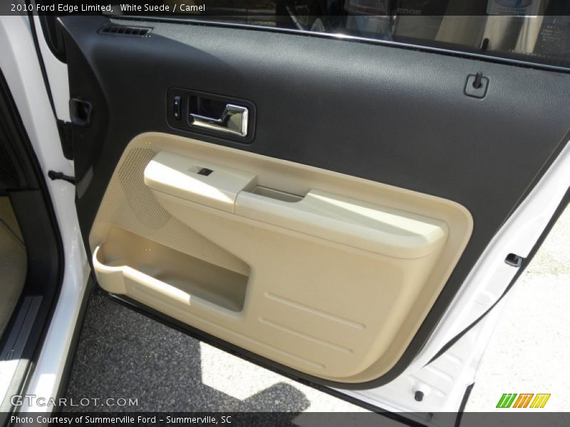 White Suede / Camel 2010 Ford Edge Limited