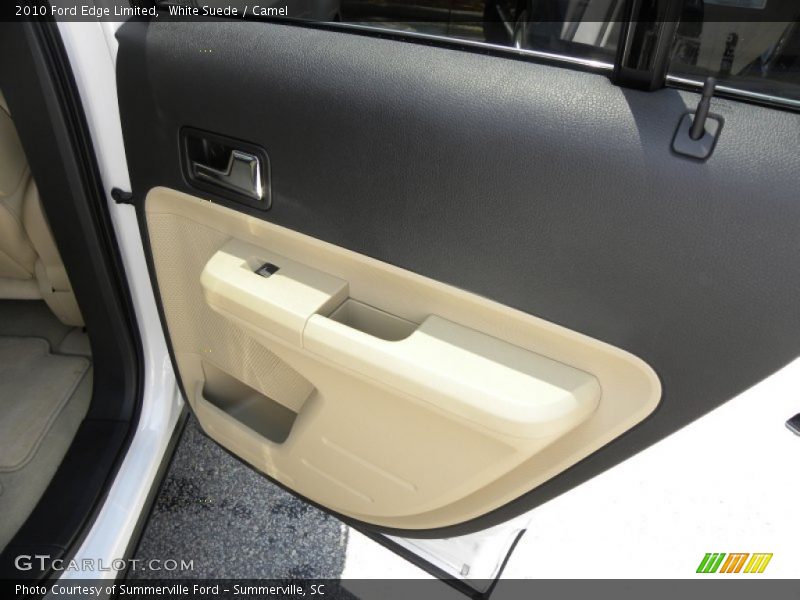 White Suede / Camel 2010 Ford Edge Limited