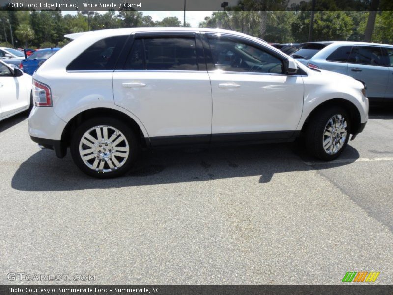 White Suede / Camel 2010 Ford Edge Limited