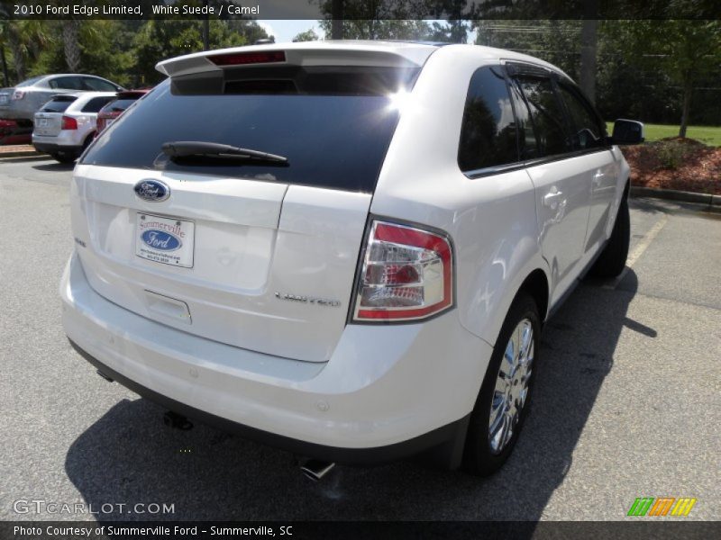White Suede / Camel 2010 Ford Edge Limited