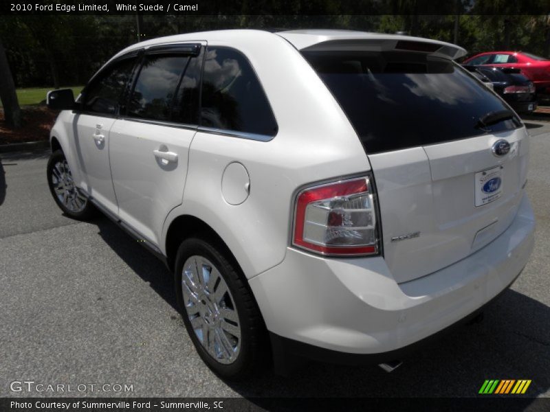 White Suede / Camel 2010 Ford Edge Limited