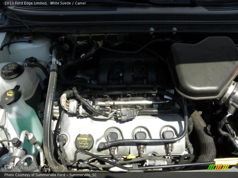 White Suede / Camel 2010 Ford Edge Limited