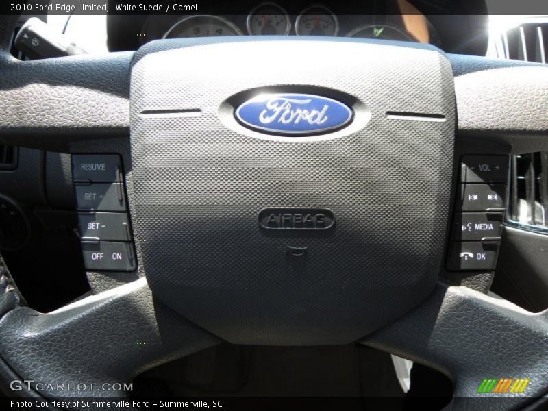 White Suede / Camel 2010 Ford Edge Limited