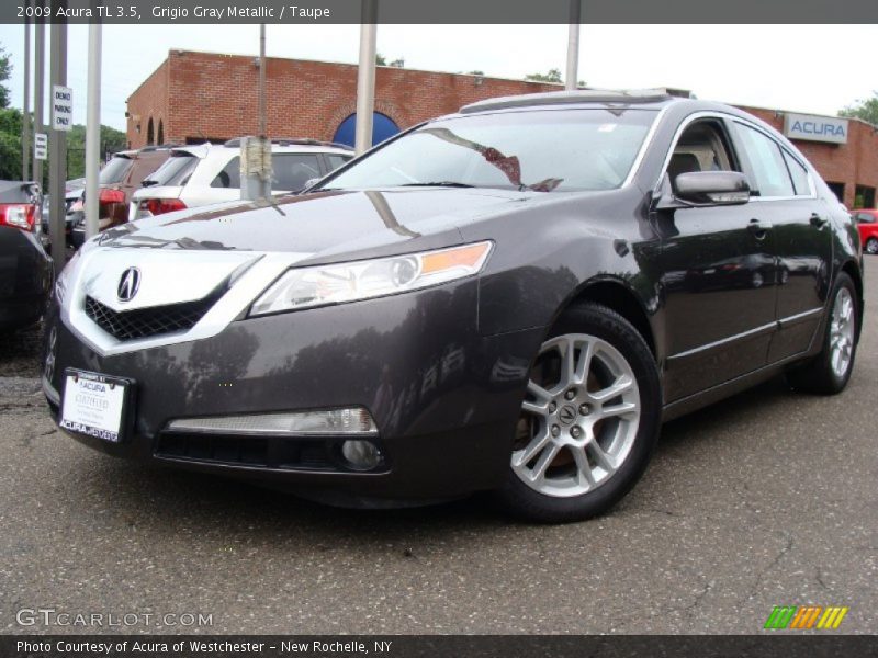 Grigio Gray Metallic / Taupe 2009 Acura TL 3.5