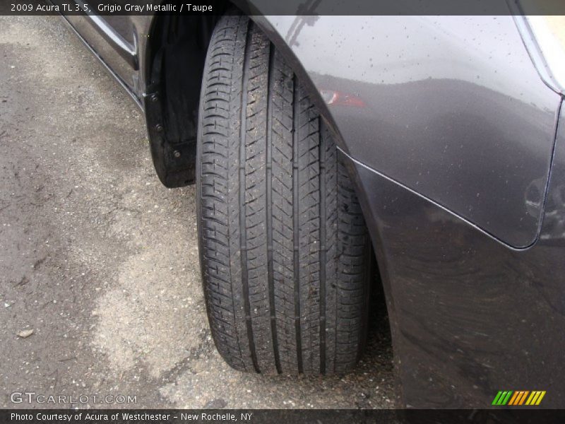 Grigio Gray Metallic / Taupe 2009 Acura TL 3.5