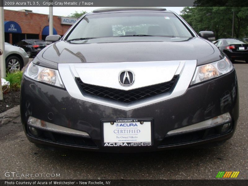 Grigio Gray Metallic / Taupe 2009 Acura TL 3.5