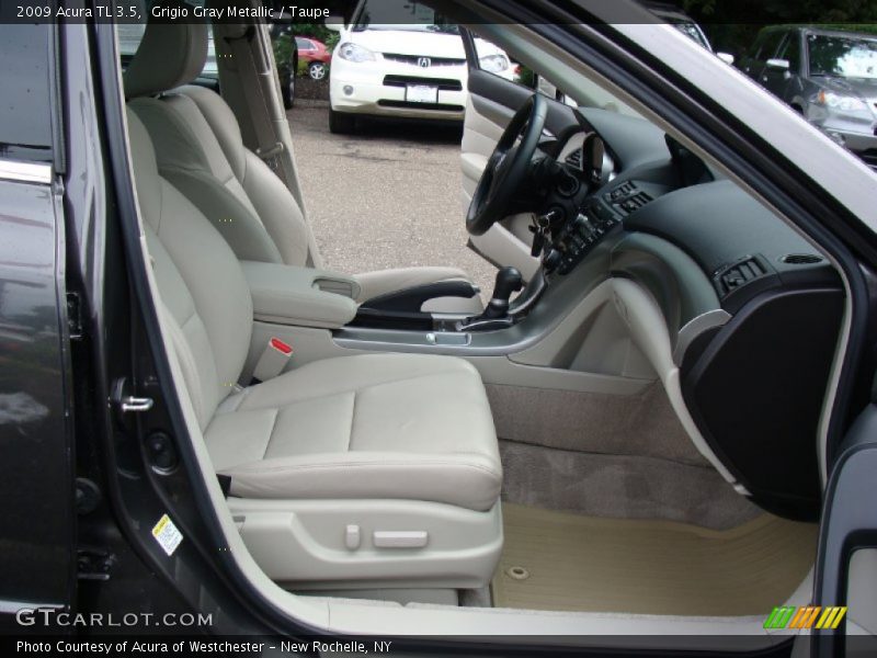 Grigio Gray Metallic / Taupe 2009 Acura TL 3.5