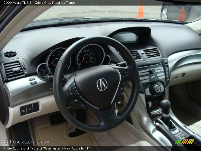 Grigio Gray Metallic / Taupe 2009 Acura TL 3.5