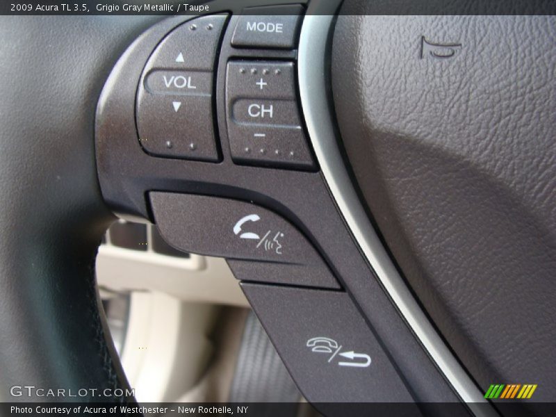 Grigio Gray Metallic / Taupe 2009 Acura TL 3.5