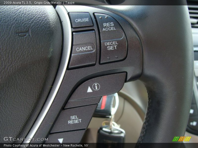 Grigio Gray Metallic / Taupe 2009 Acura TL 3.5