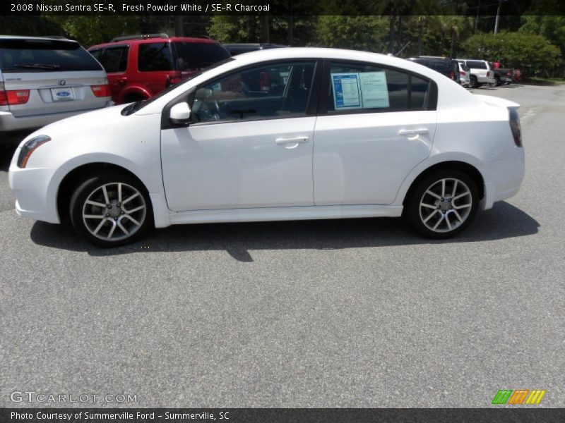 Fresh Powder White / SE-R Charcoal 2008 Nissan Sentra SE-R