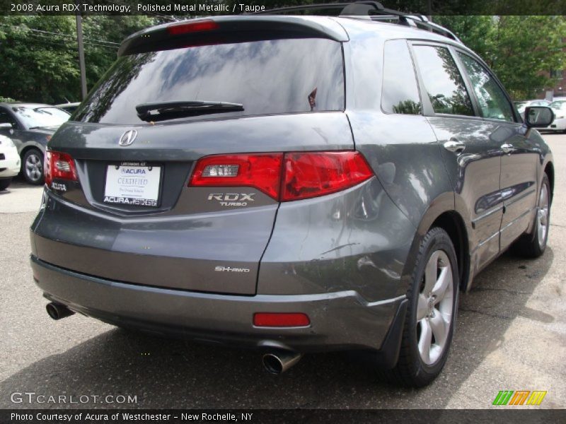 Polished Metal Metallic / Taupe 2008 Acura RDX Technology