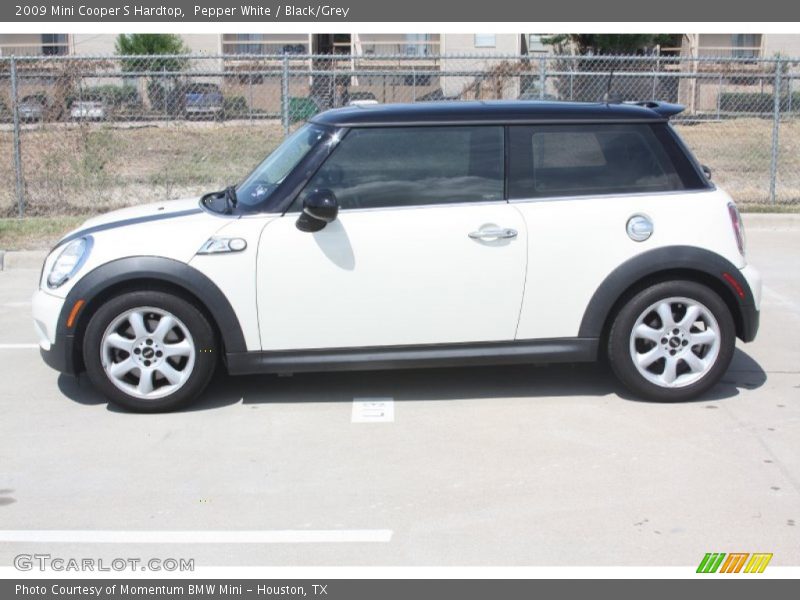 Pepper White / Black/Grey 2009 Mini Cooper S Hardtop