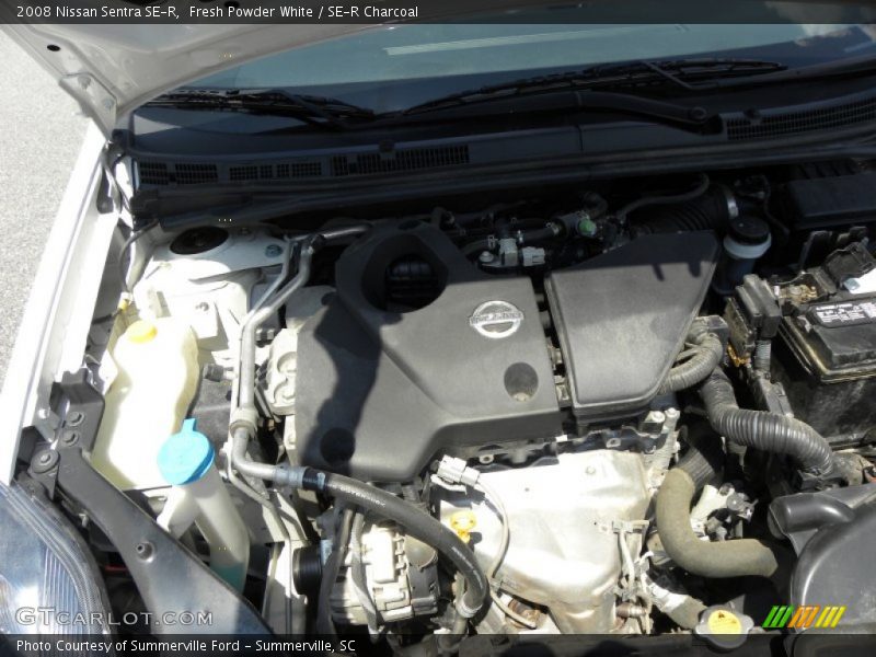 Fresh Powder White / SE-R Charcoal 2008 Nissan Sentra SE-R