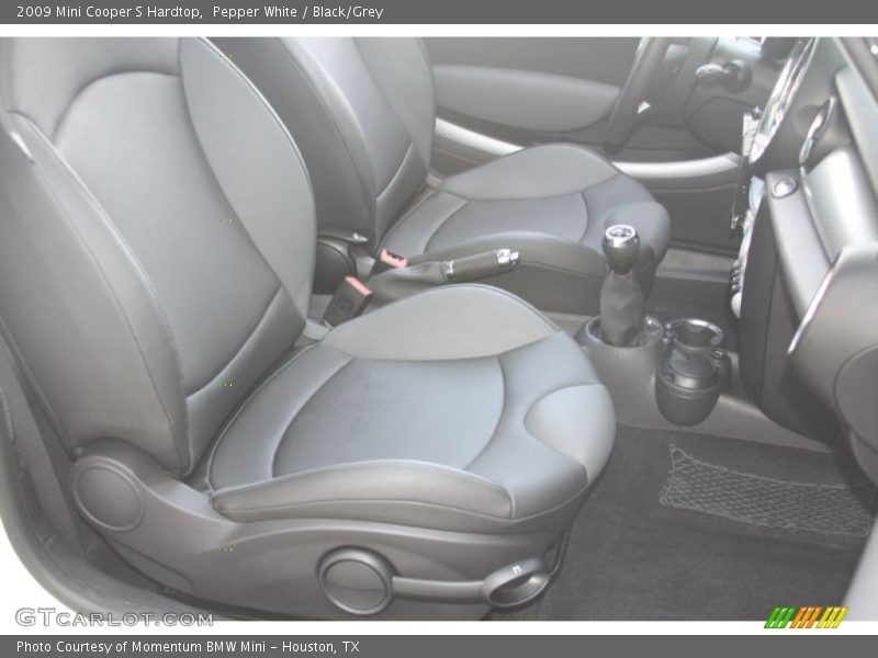 Pepper White / Black/Grey 2009 Mini Cooper S Hardtop