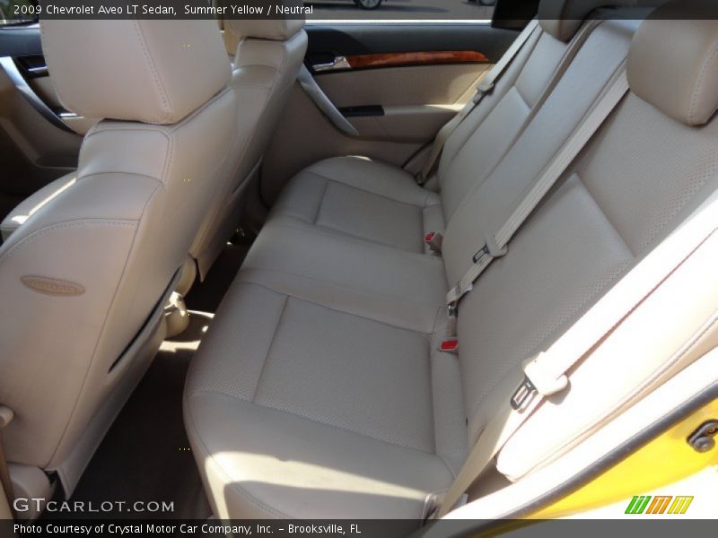 Summer Yellow / Neutral 2009 Chevrolet Aveo LT Sedan