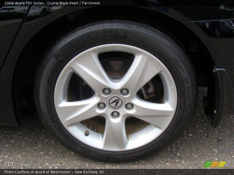Crystal Black Pearl / Parchment 2009 Acura TSX Sedan