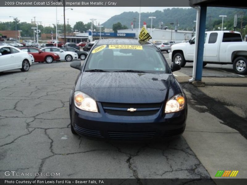 Imperial Blue Metallic / Gray 2009 Chevrolet Cobalt LS Sedan