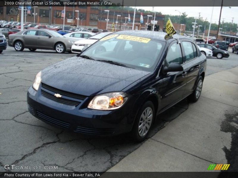 Imperial Blue Metallic / Gray 2009 Chevrolet Cobalt LS Sedan