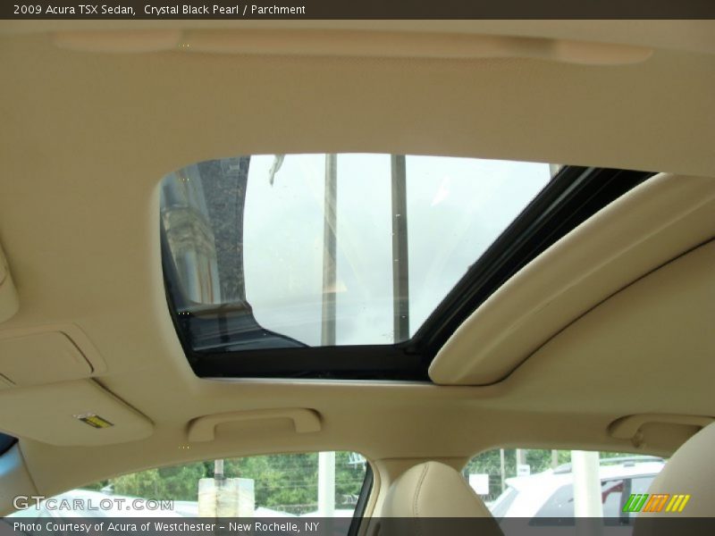 Crystal Black Pearl / Parchment 2009 Acura TSX Sedan