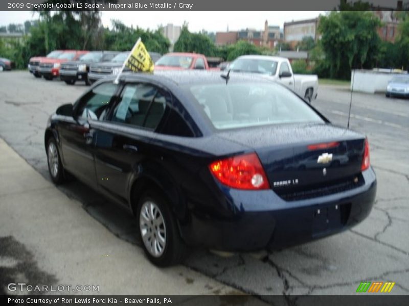 Imperial Blue Metallic / Gray 2009 Chevrolet Cobalt LS Sedan