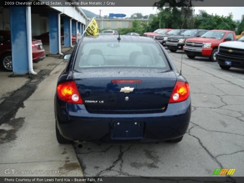 Imperial Blue Metallic / Gray 2009 Chevrolet Cobalt LS Sedan