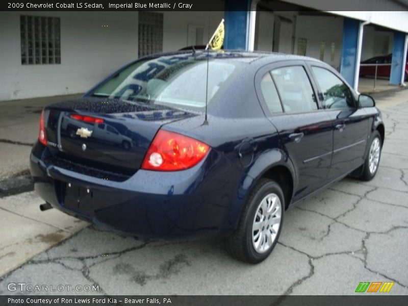 Imperial Blue Metallic / Gray 2009 Chevrolet Cobalt LS Sedan
