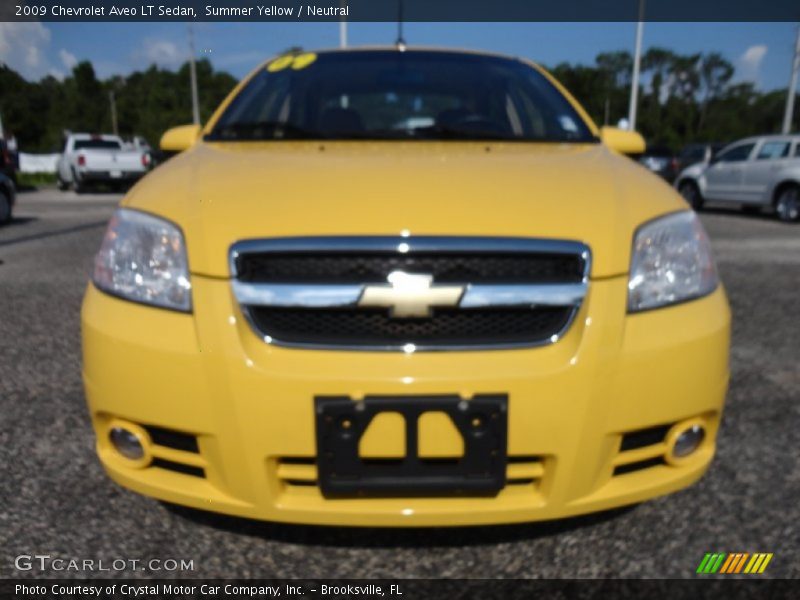 Summer Yellow / Neutral 2009 Chevrolet Aveo LT Sedan