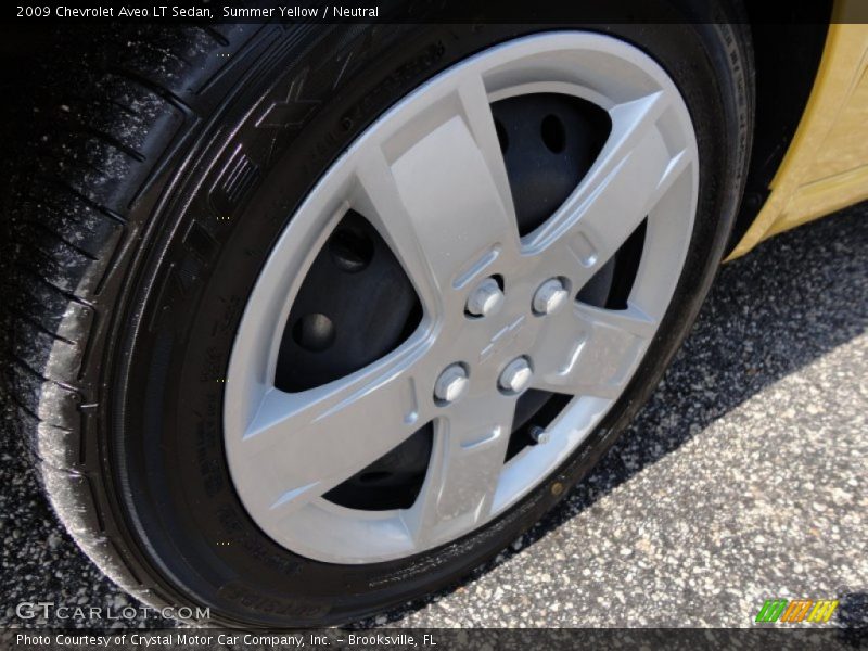 Summer Yellow / Neutral 2009 Chevrolet Aveo LT Sedan