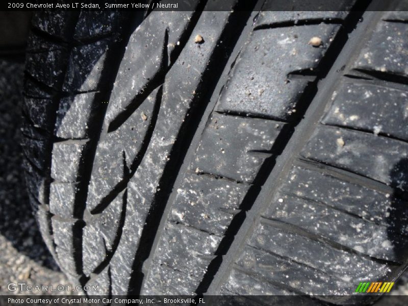 Summer Yellow / Neutral 2009 Chevrolet Aveo LT Sedan
